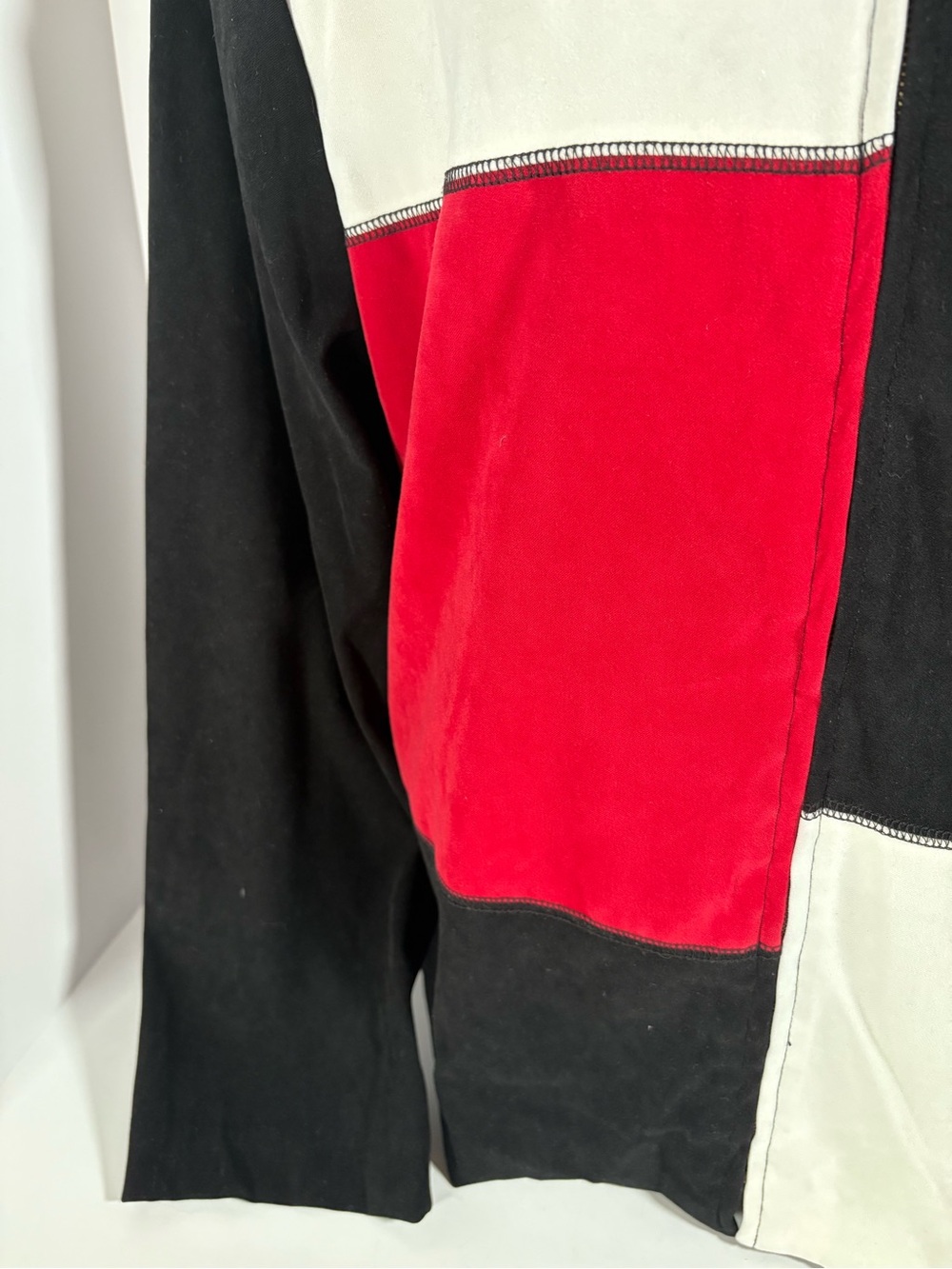 Briggs New York Black Colorblock Zip-Front Jacket-Vintage - Picture 3 of 6